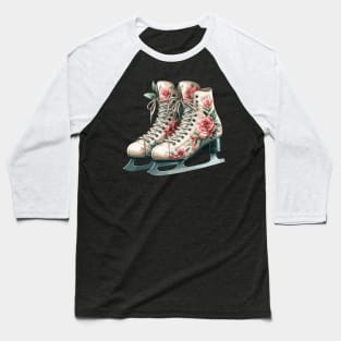 Ice Skating Boots Baseball T-Shirt